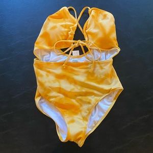 Pink Victoria’s Secret One Piece Swimsuit